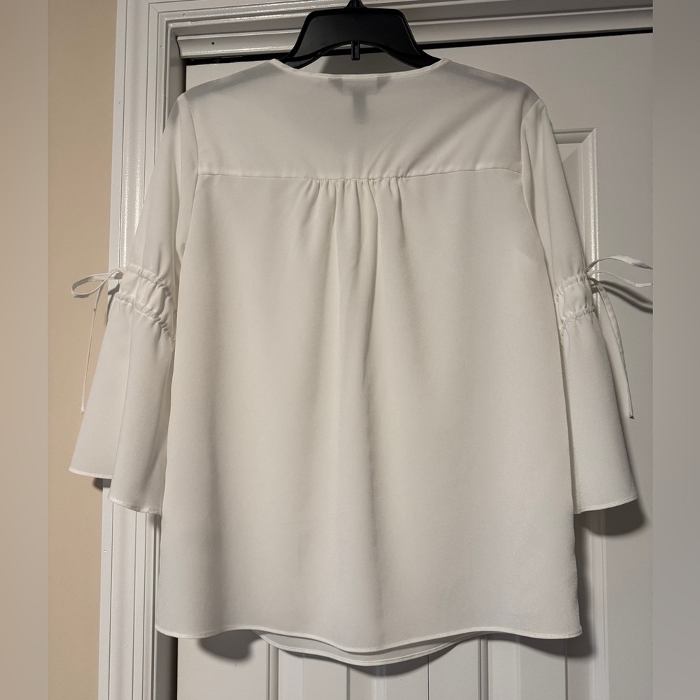 NWOT Ellen Tracy white blouse, size Small - Picture 2 of 6